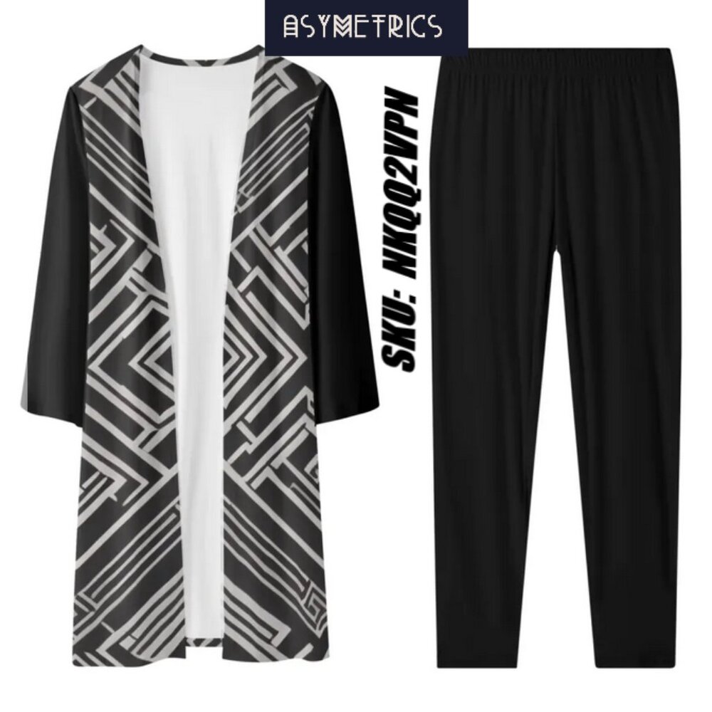 New Asymetrics Women's Long Sleeve Cardigan and Leggings Sets